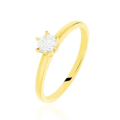 Bague Solitaire Niva Or Jaune Diamant|Marc Orian Discount