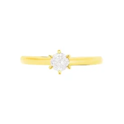 Bague Solitaire Niva Or Jaune Diamant|Marc Orian Discount
