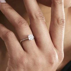 Bague Solitaire Or Blanc Dream Diamants|Marc Orian Online