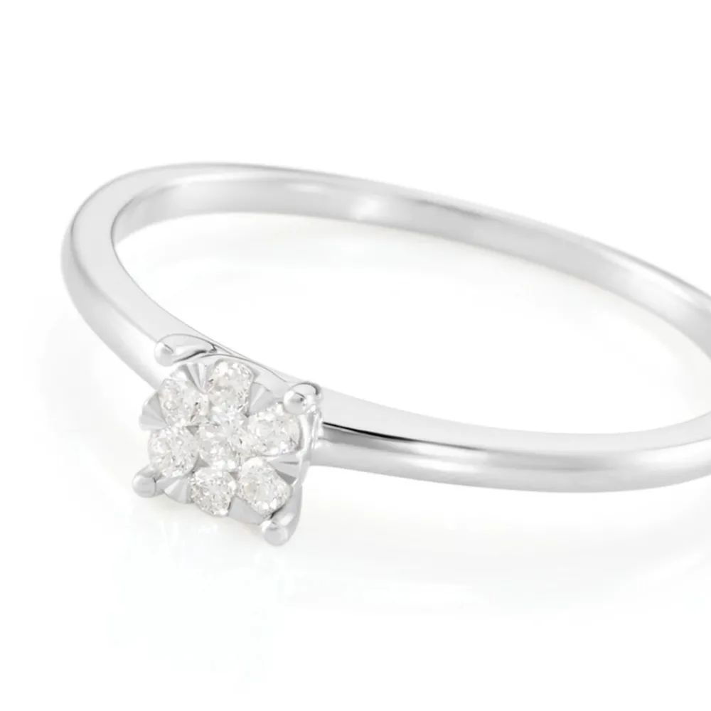Bague Solitaire Or Blanc Dream Diamants|Marc Orian New