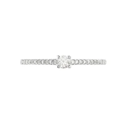 Bague Solitaire Or Blanc Nyala Diamants