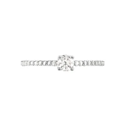 Bague Solitaire Or Blanc Nyala Diamants
