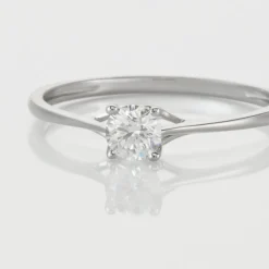 Bague Solitaire Or Blanc Solenia Diamant|Marc Orian Hot