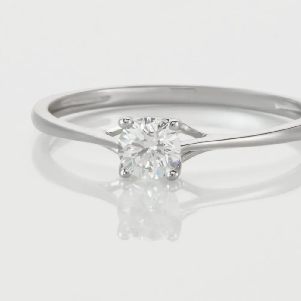 Bague Solitaire Or Blanc Solenia Diamant|Marc Orian Hot