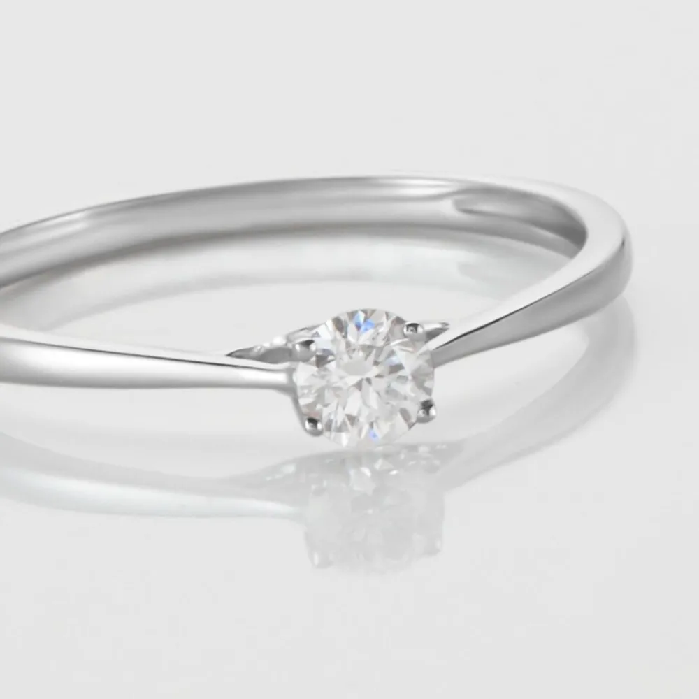 Bague Solitaire Or Blanc Solenia Diamant|Marc Orian Hot
