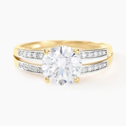 Bague Solitaire Or Jaune Anthyme Oxyde De Zirconium|Marc Orian New