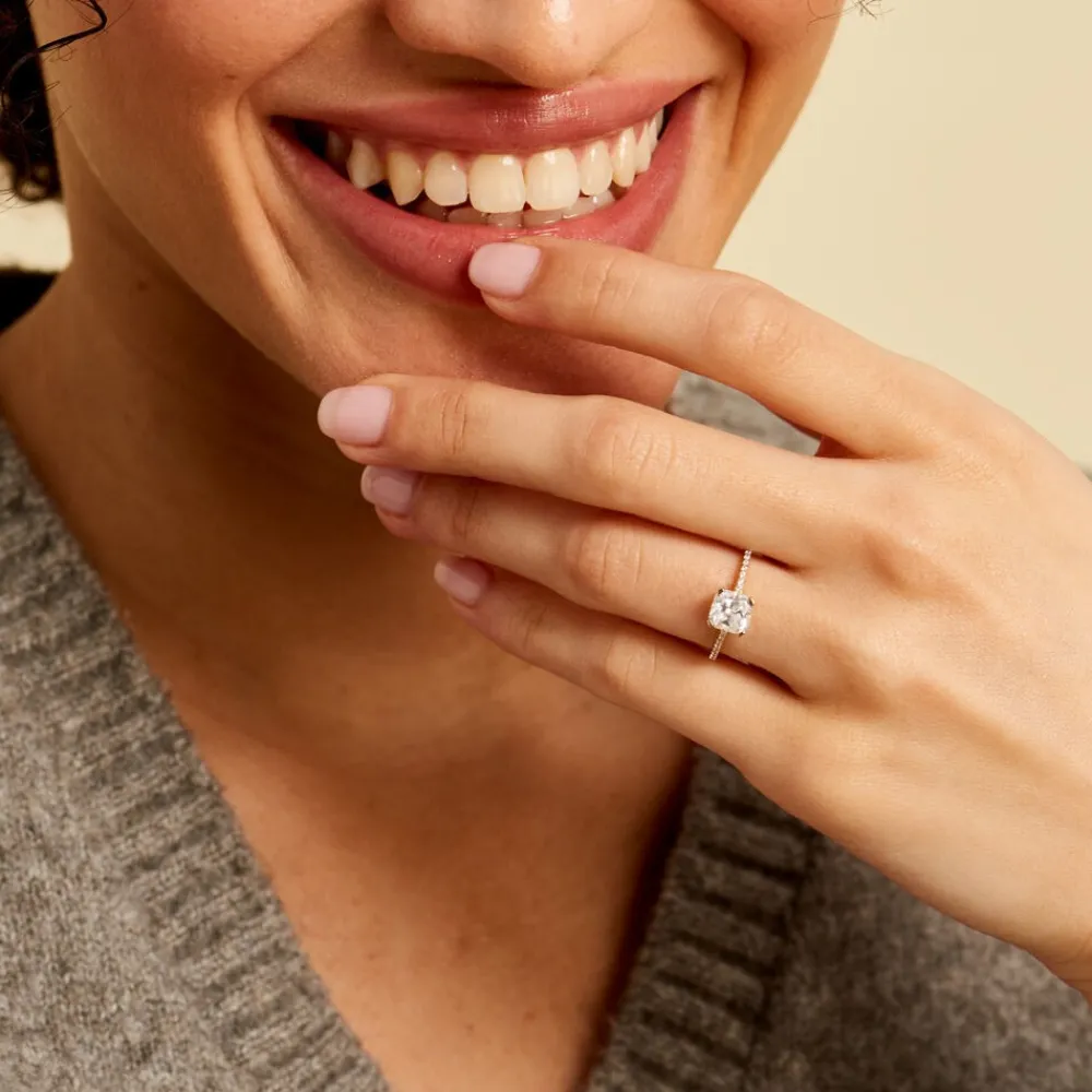Bague Solitaire Or Jaune Beline Oxyde De Zirconium|Marc Orian