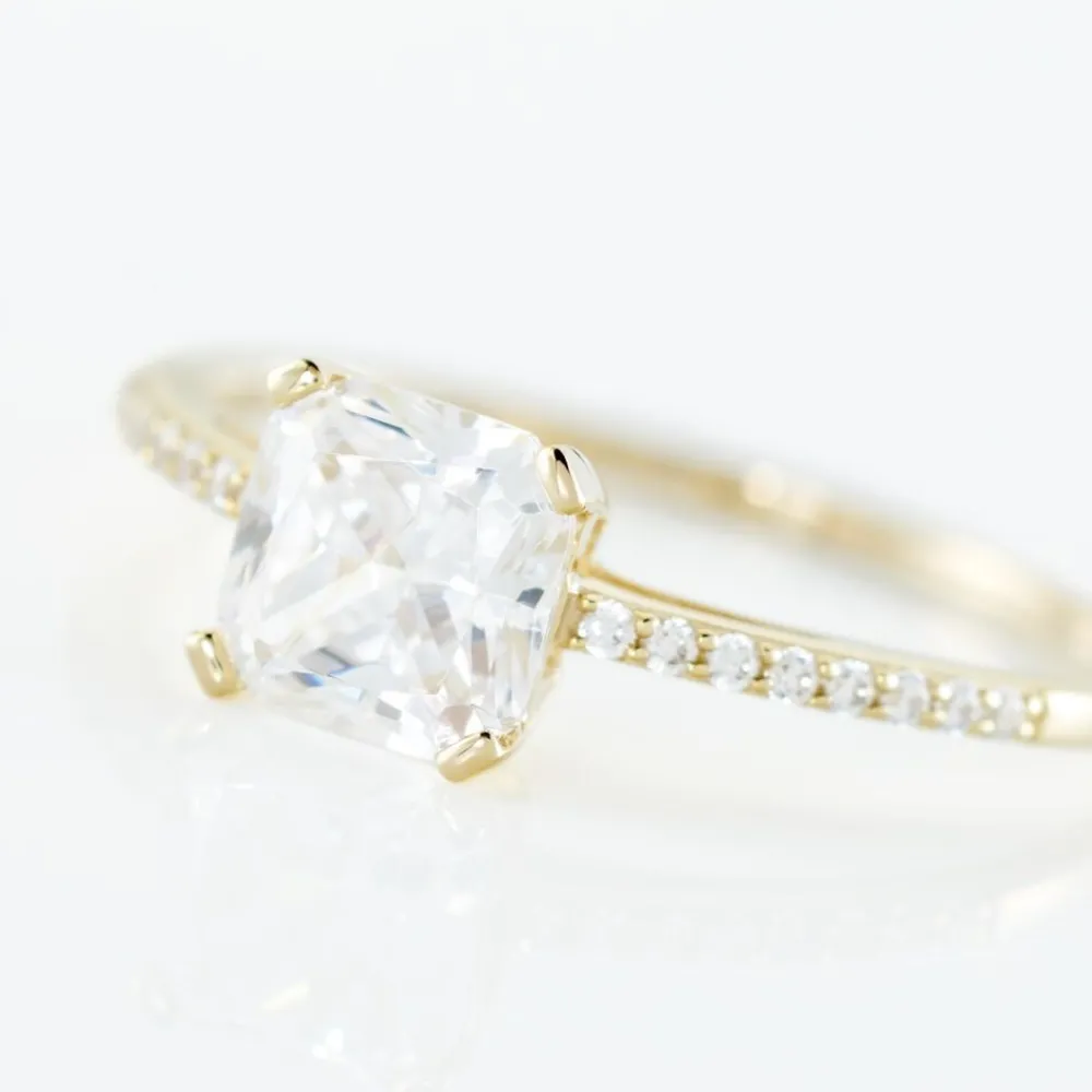 Bague Solitaire Or Jaune Beline Oxyde De Zirconium|Marc Orian