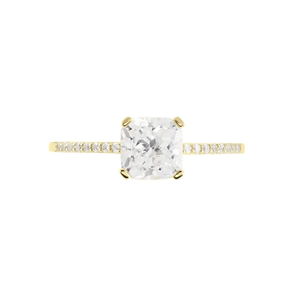 Bague Solitaire Or Jaune Beline Oxyde De Zirconium|Marc Orian
