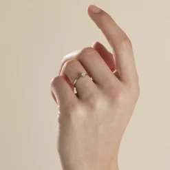 Bague Solitaire Or Jaune Solenia Diamant|Marc Orian Online