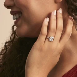 Bague Solitaire Pilar Argent Blanc Oxyde De Zirconium|Marc Orian Sale