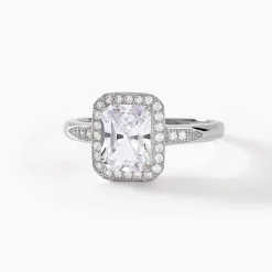 Bague Solitaire Pilar Argent Blanc Oxyde De Zirconium|Marc Orian Sale