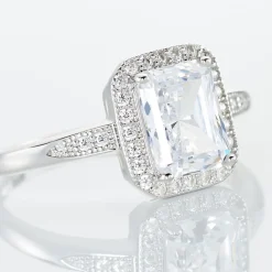 Bague Solitaire Pilar Argent Blanc Oxyde De Zirconium|Marc Orian Sale