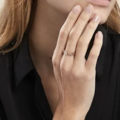 Bague Solitaire Plaqué Or Jaune Arienne Oxydes De Zirconium|Marc Orian New