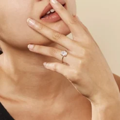 Bague Solitaire Plaqué Or Liber Oxyde De Zirconium|Marc Orian Discount