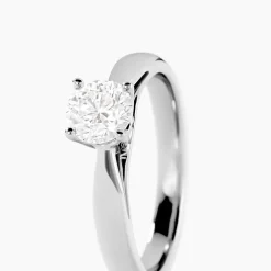 Bague Solitaire Platine Blanc Diamant