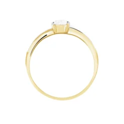 Bague Solitaire Raska Or Jaune Oxyde De Zirconium|Marc Orian