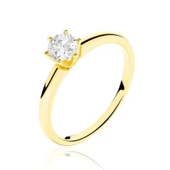 Bague Solitaire Ruken Or Jaune Diamant