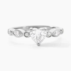 Bague Solitaire Sagan Argent Blanc Oxyde De Zirconium