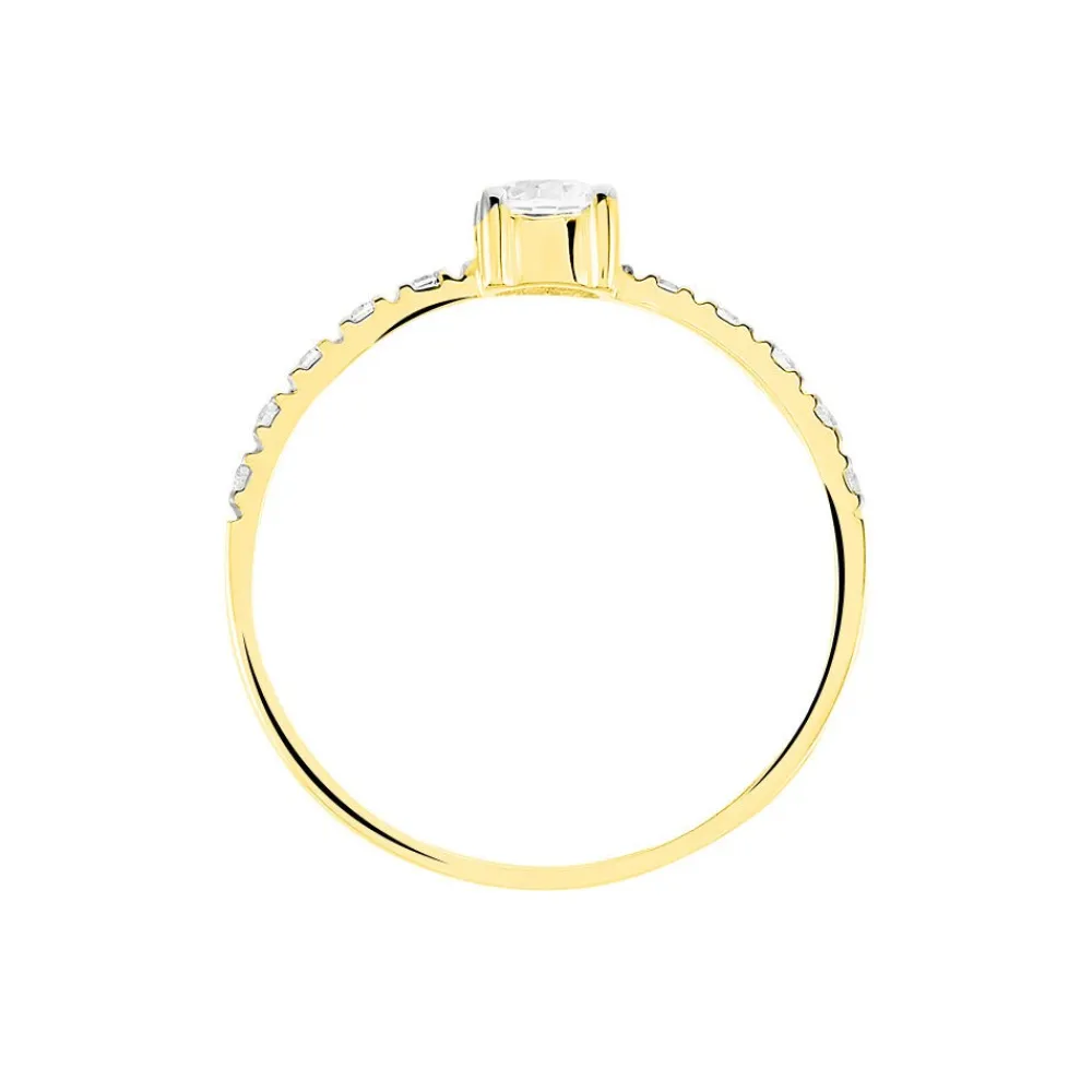 Bague Solitaire Sedonia Or Jaune Oxyde De Zirconium|Marc Orian Sale