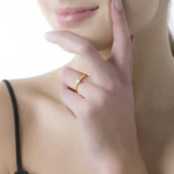 Bague Solitaire Seynabou Or Jaune Diamant|Marc Orian New