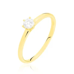 Bague Solitaire Seynabou Or Jaune Diamant|Marc Orian New