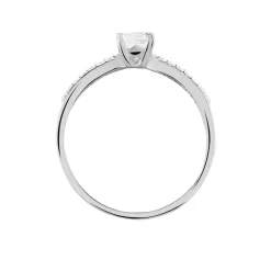 Bague Solitaire Solitea Argent Blanc Oxyde De Zirconium|Marc Orian Best