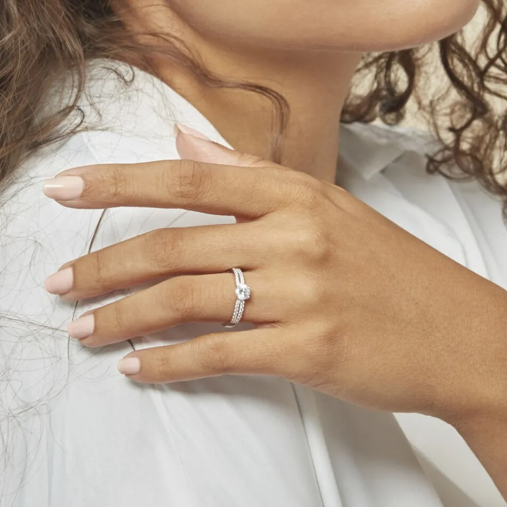 Bague Solitaire Solitea Argent Blanc Oxyde De Zirconium|Marc Orian Best