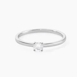 Bague Solitaire Stella Argent Blanc Oxyde De Zirconium|Marc Orian Best