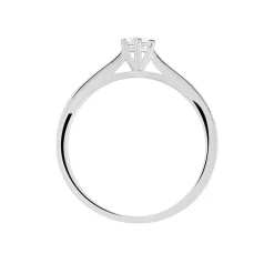 Bague Solitaire Symphonie Or Blanc Diamant|Marc Orian Discount