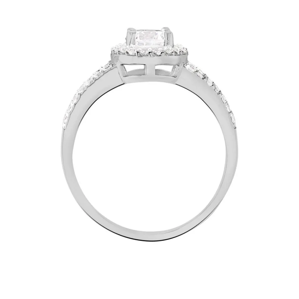 Bague Solitaire Titemae Argent Blanc Oxyde De Zirconium|Marc Orian Sale