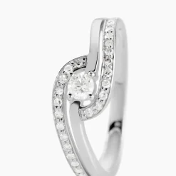 Bague Solitaire Vassilissa Or Blanc Diamant