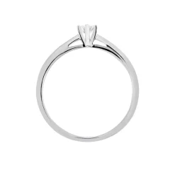 Bague Solitaire Veronika Or Blanc Diamant