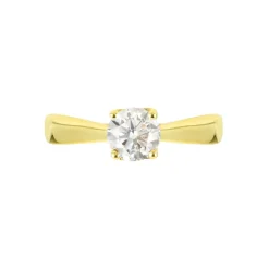 Bague Solitaire Vicoeuria Or Jaune Diamant Synthétique|Marc Orian Discount