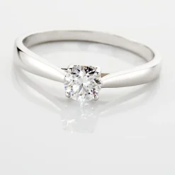 Bague Solitaire Vicoeuria Or Blanc Diamant Synthétique|Marc Orian Discount
