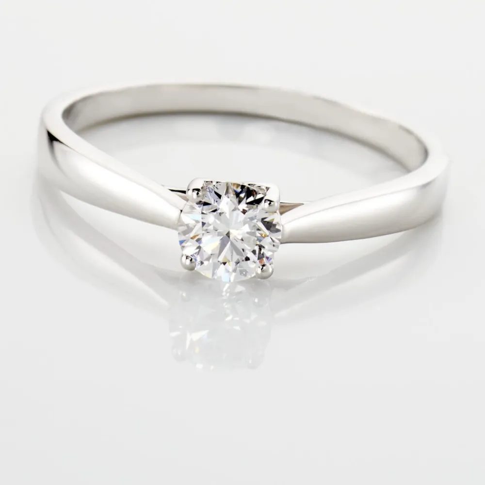 Bague Solitaire Vicoeuria Or Blanc Diamant Synthétique|Marc Orian Discount