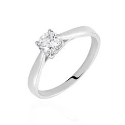 Bague Solitaire Vicoeuria Or Blanc Diamant Synthétique|Marc Orian Sale