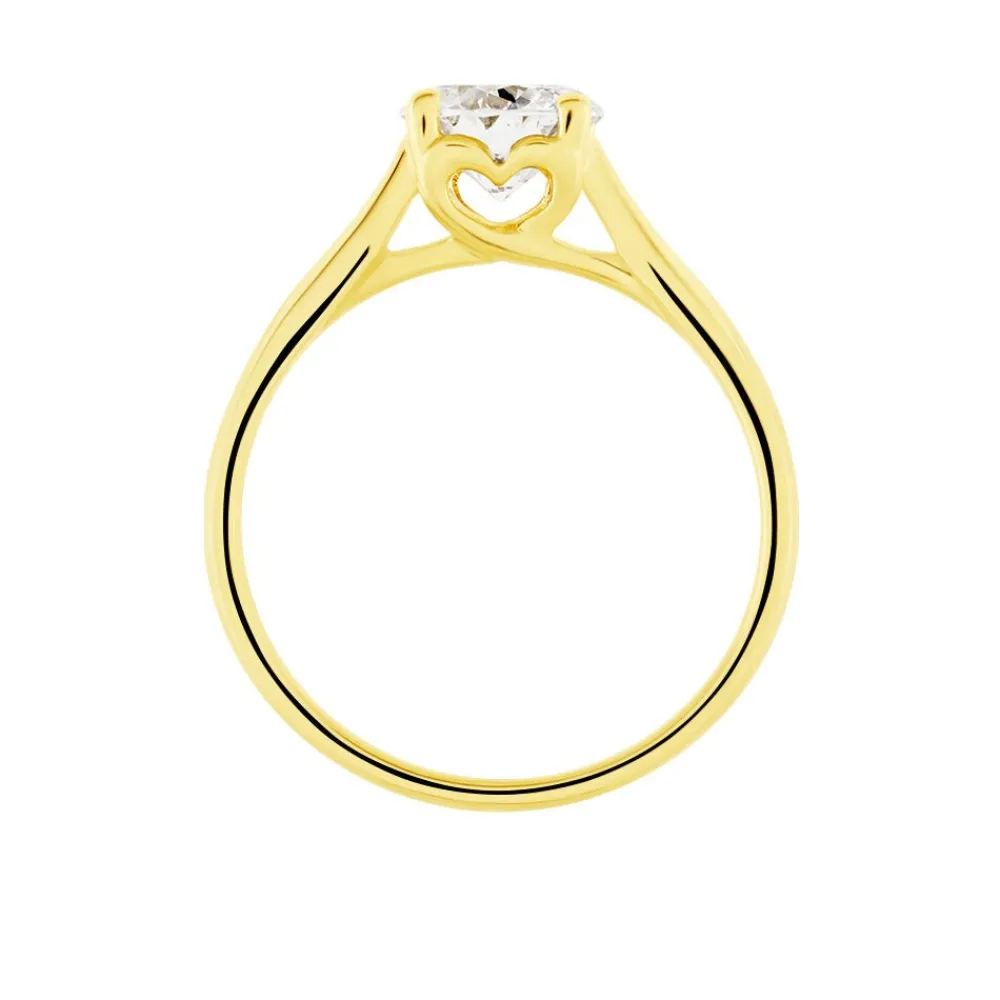 Bague Solitaire Vicoeuria Or Jaune Diamant Synthétique|Marc Orian Best