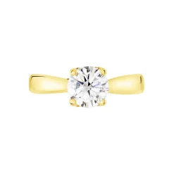 Bague Solitaire Vicoeuria Or Jaune Diamant Synthétique|Marc Orian Best