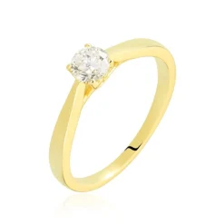 Bague Solitaire Vicoeuria Or Jaune Diamant Synthétique|Marc Orian Online