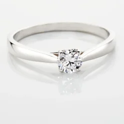 Bague Solitaire Vicoeuria Or Blanc Diamant Synthétique|Marc Orian Sale