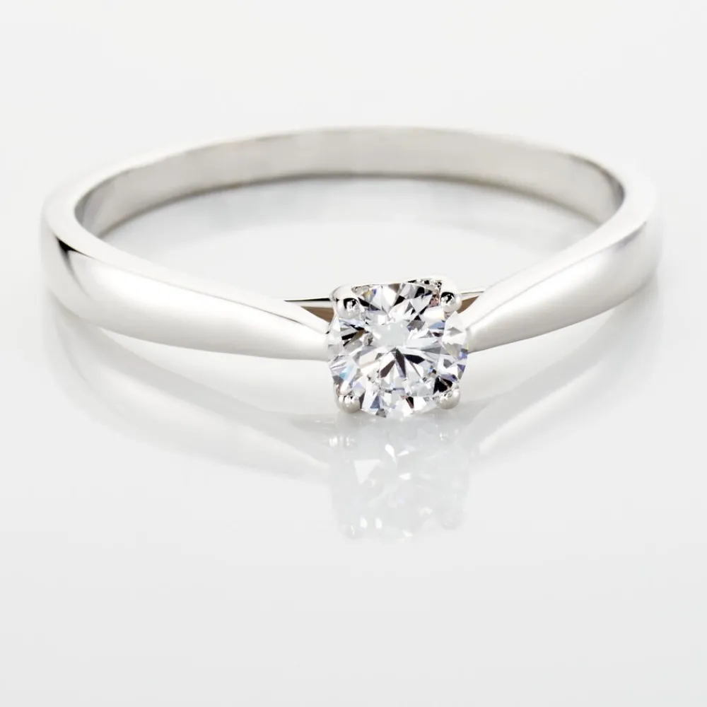 Bague Solitaire Vicoeuria Or Blanc Diamant Synthétique|Marc Orian Sale