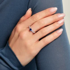 Bague Solitea Argent Blanc Oxyde De Zirconium|Marc Orian Outlet