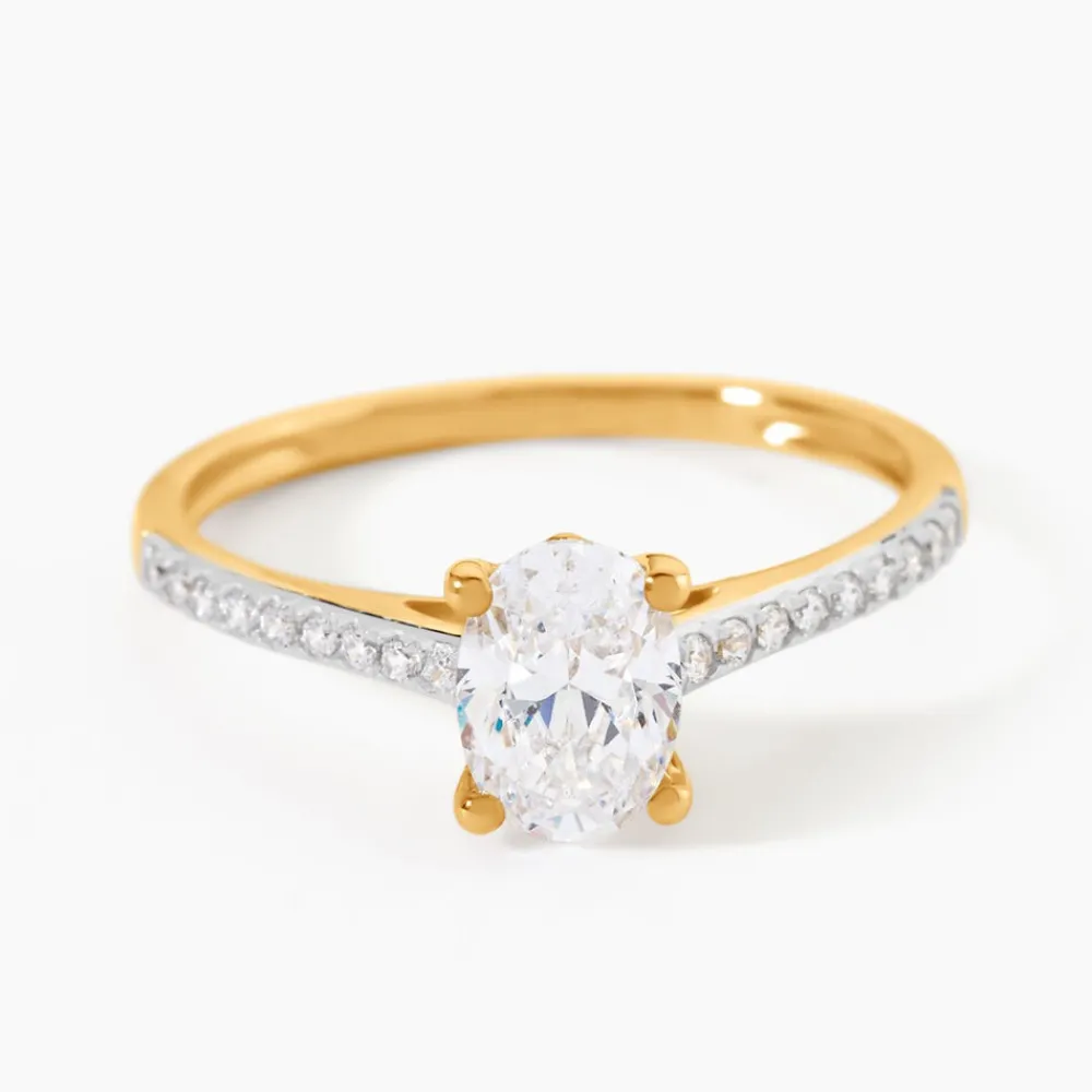 Bague Sorley Or Jaune Oxyde De Zirconium|Marc Orian New