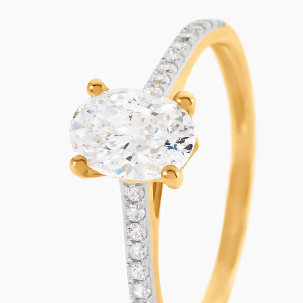 Bague Sorley Or Jaune Oxyde De Zirconium|Marc Orian New