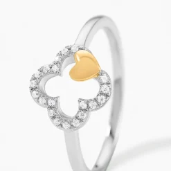 Bague Sorya Or Jaune Argent Blanc Oxyde De Zirconium|Marc Orian Discount