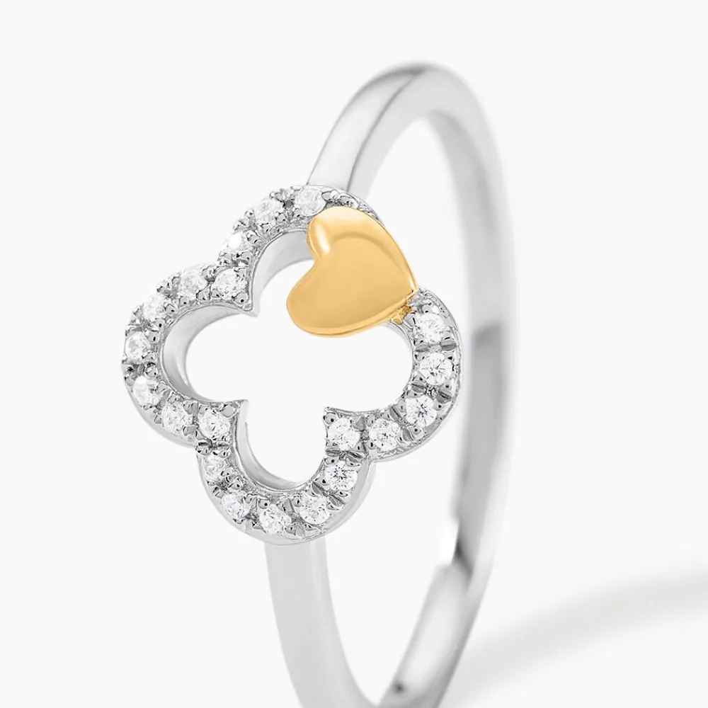 Bague Sorya Or Jaune Argent Blanc Oxyde De Zirconium|Marc Orian Discount