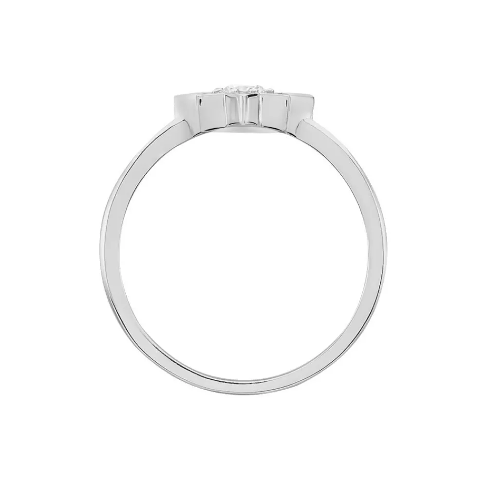 Bague Starla Argent Blanc Oxyde De Zirconium|Marc Orian Hot
