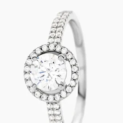 Bague Stelila Or Blanc Oxyde De Zirconium|Marc Orian Online