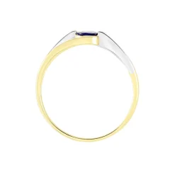 Bague Sylvene Or Bicolore Saphir